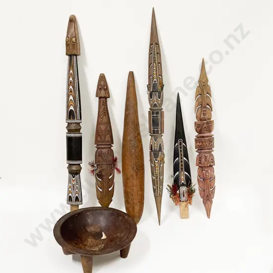 Quantity Of Assorted PNG Including Kava Bowl