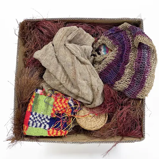 Quantity of Assorted PNG Bilum Bags With Other Garment