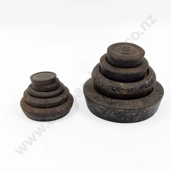 Nine Assorted Scale Weights