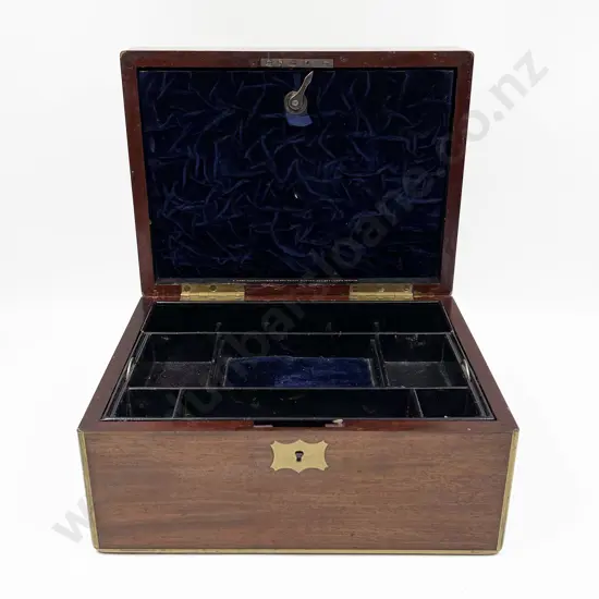 Brass Inlaid Jewellery Box