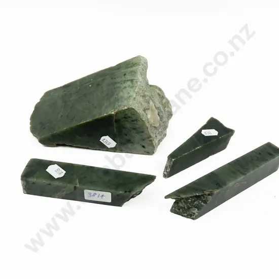 Four Pieces of Assorted Greenstone