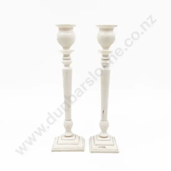 Pair of Ivory Candlesticks