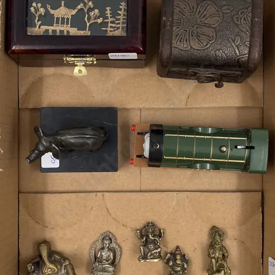 Small Quantity of Assorted Including Indian Deity Brass Miniatures