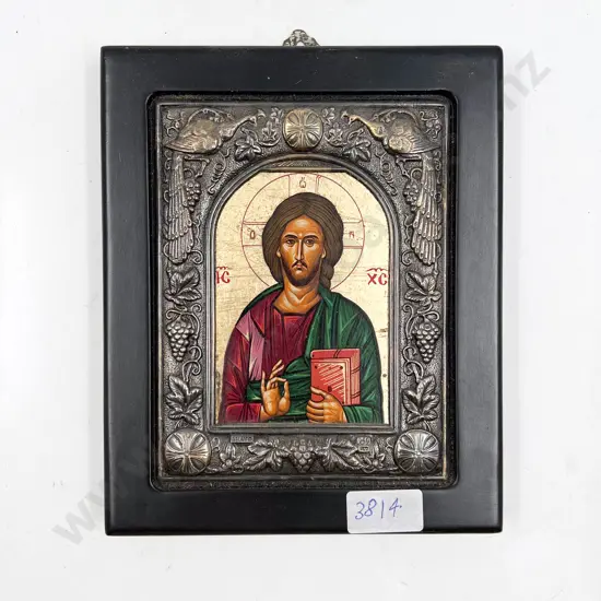 Small Silver Framed Clarte Religious Icon