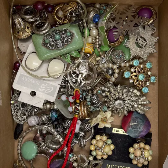 Box of Assorted Costume Jewellery