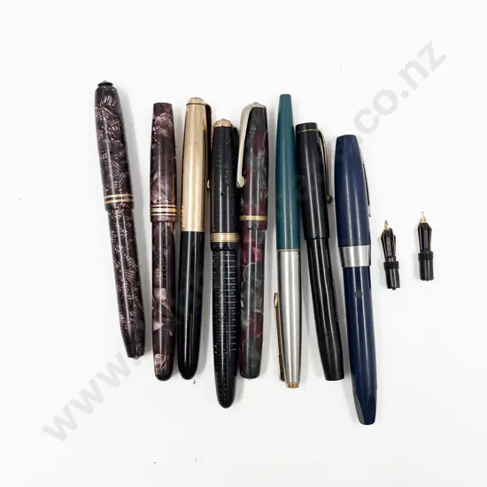 Small Quantity of Assorted Ballpoint and Fountain Pens