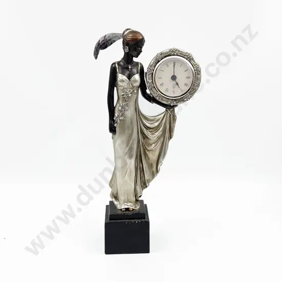 Art Deco Style Figural Clock