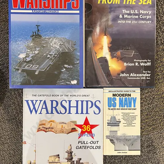 Complete Set of "Warships" by Antony Preston with Three Other Naval Books