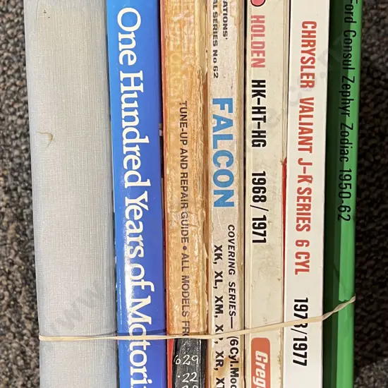 Seven Various Books on Motoring and Automotives