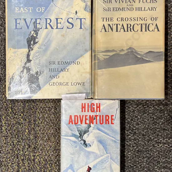 Three Mountaineering Books by Sir Edmund Hillary
