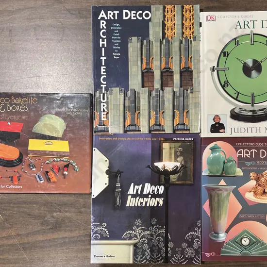 Five Art Deco Reference Books