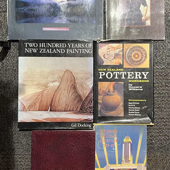Six Books on New Zealand Including NZ Art Reference