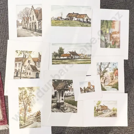 Eleven Assorted Ltd Ed Prints - European Scenes