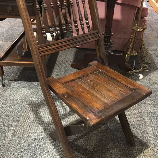 Abacus Back Folding Chair