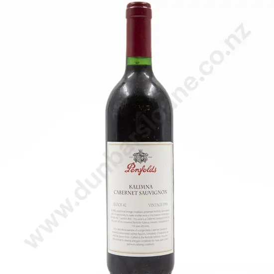 1 Bottle Penfolds Kalimna Cabernet Sauvignon Block 42 Vintage 1996