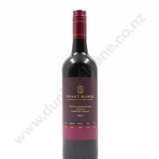 1 Bottle Australian Grant Burge 'Fifth Generation' Barossa Cabernet Merlot 2021