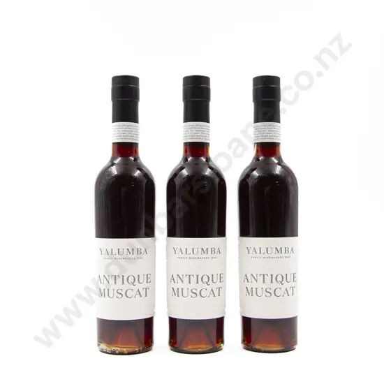 3 Bottles Australian Yalumba 'ANTIQUE' Muscat Barrel Aged 10 Years