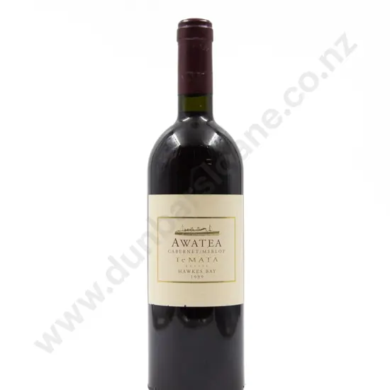 1 Bottle NZ Te Mata Estate Awatea Cabernet/Merlot Hawkes Bay 1999