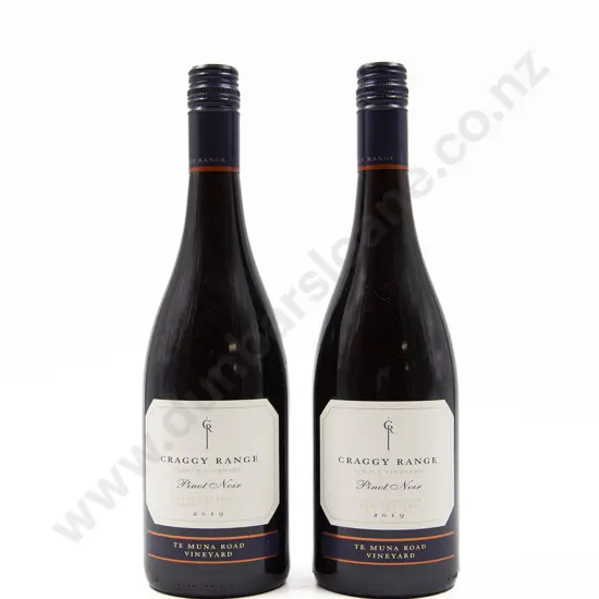 2 Bottles NZ Craggy Range Winery Te Muna Road Vineyard Pinot Noir 2019