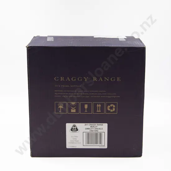 12 NZ Bottles Craggy Range Gimblett Gravels Merlot 2011