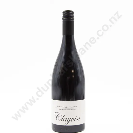 1 Bottle NZ Giesen 'CLAYVIN' Single Vineyard Marlborough Syrah 2019