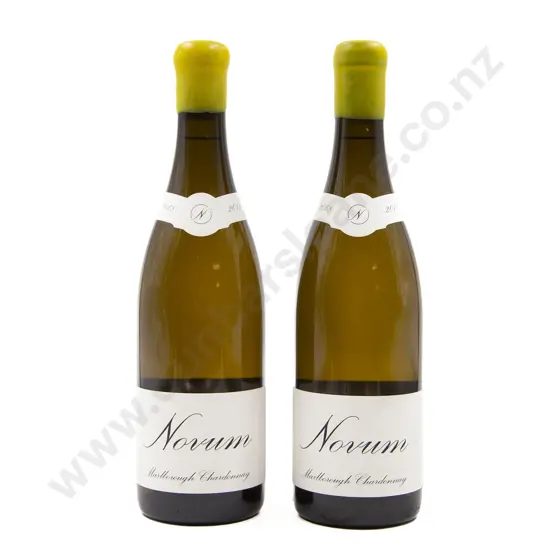 2 Bottles NZ Novum Marlborough Chardonnay 2018