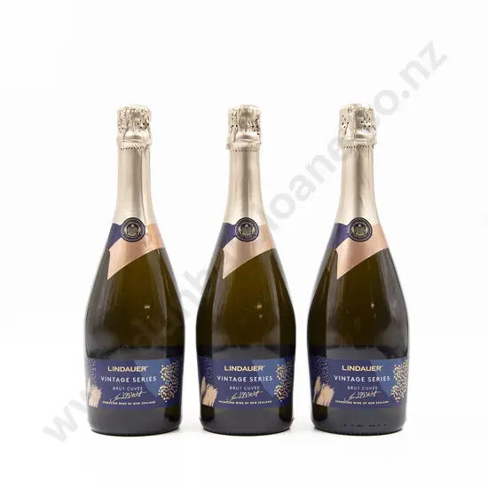 3 Bottles NZ Lindauer 'Vintage Series' Brut Cuvée 2017