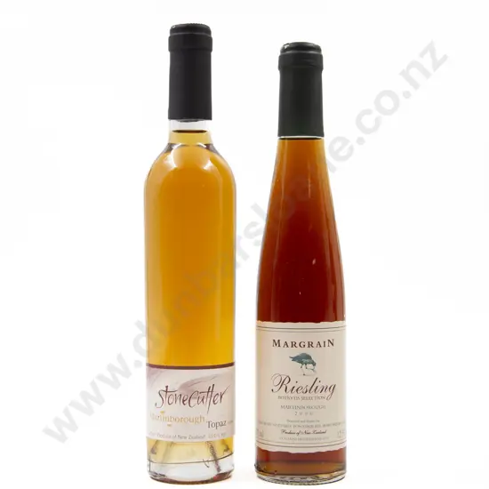 2 Bottles Assorted NZ Dessert Wines 1999/2000