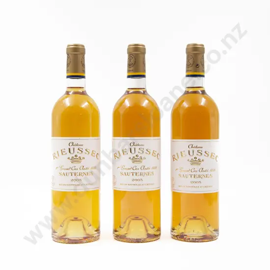 3 Bottles Château Rieussec Premier Grand Cru Sauternes 2005