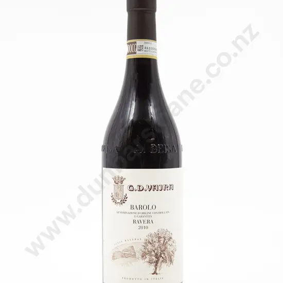 1 Bottle G D Vajra Barolo 'Ravera' 2010 Italy
