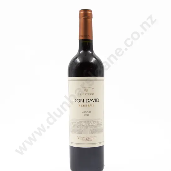 1 Bottle Argentinian Don David 'EL ESTECO' Reserve Tannat Calchaqui Valley 2021