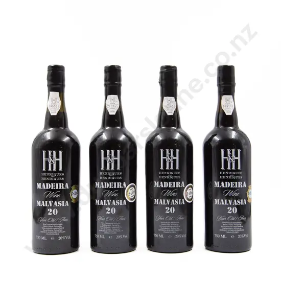4 Bottles Henriques & Henriques Madeira Malvasia 20YO