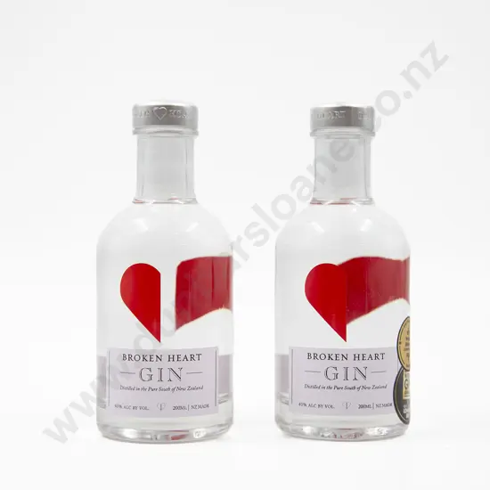 2 Bottles NZ Broken Heart Gin