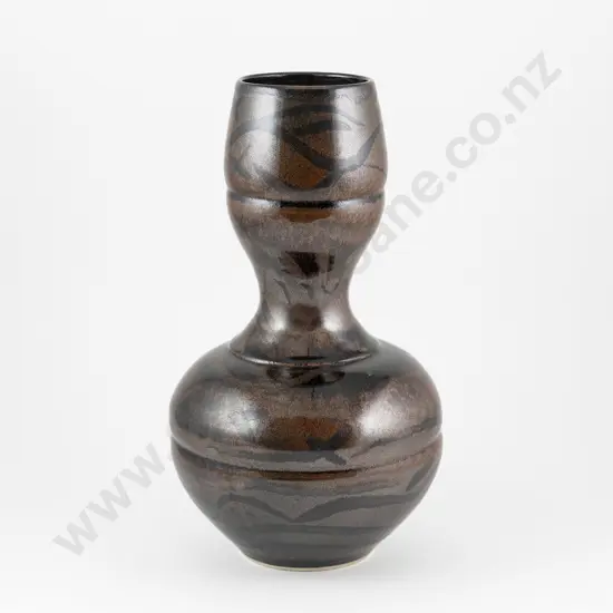 Anneke Borren Waisted Bulbous Stoneware Vase
