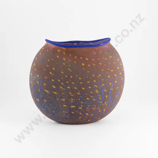 Garry Nash Compressed Ovoid Glass Vase