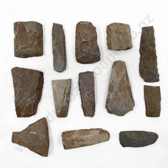 Thirteen Adze Fragments From The Pitcairn Islands