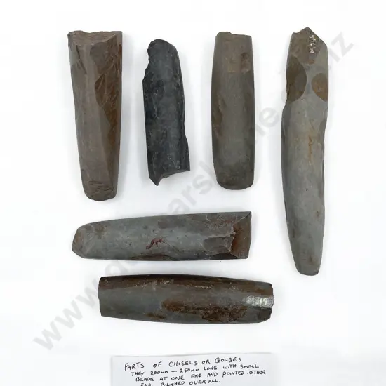 Six Chisel Fragments From The Pitcairn Islands