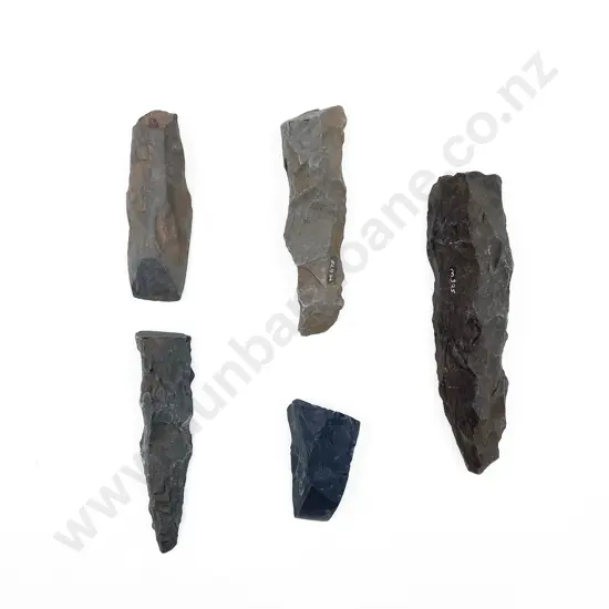 Four Roughouts With Adze From The Pitcairn Islands