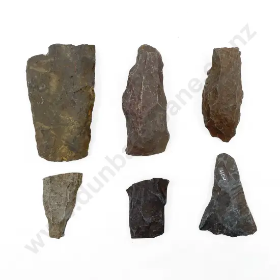 Six Adze Roughout Fragments From The Pitcairn Islands