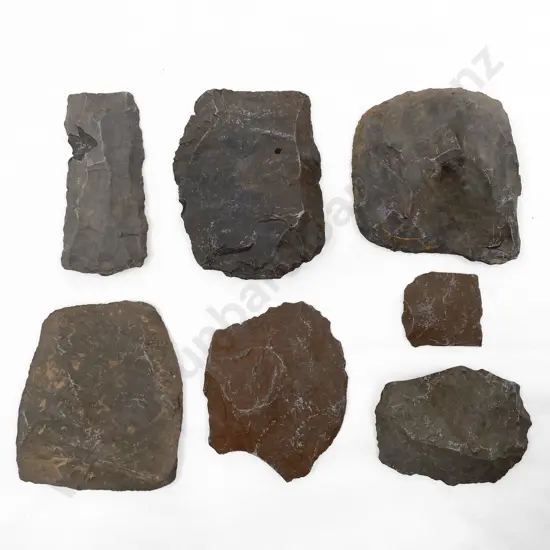 Four Roughout Fragments With Three Smaller From The Pitcairn Islands