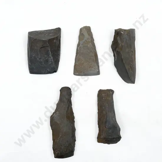Five Small Adze Roughouts From The Pitcairn Islands