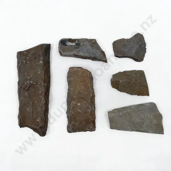 Six Adze Roughout Fragments From The Pitcairn Islands
