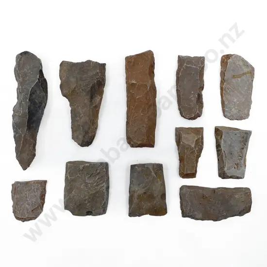 Eleven Adze Roughouts From The Pitcairn Islands