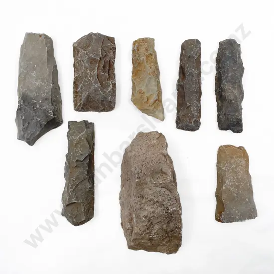 Eight Adze Roughouts From The Pitcairn Islands