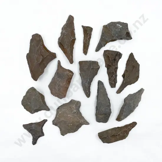 Fourteen Roughouts From The Pitcairn Islands Including Various Awls