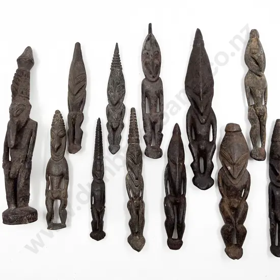 Twelve Papua New Guinea Ramu River Standing Figures