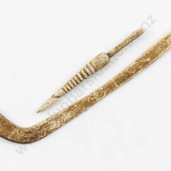 A Bone Kapeu And Spear Tip