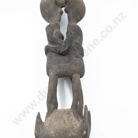 Conjoined Figure Suspension Hook From Papua New Guinea