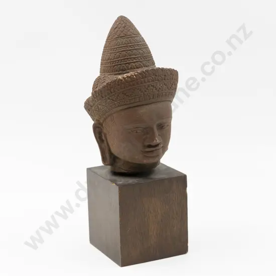 Carved Stone Thai Buddhas Head