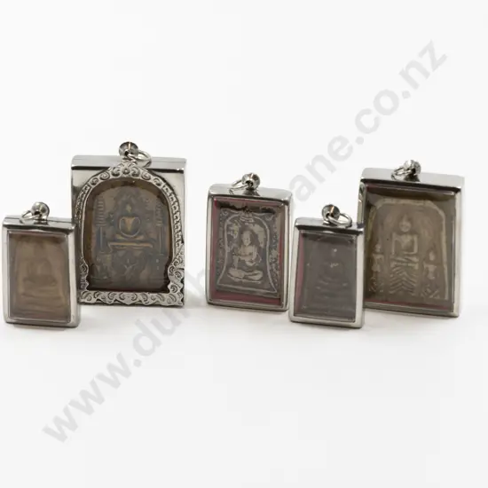 Five Thai Buddhist Votive Tablets